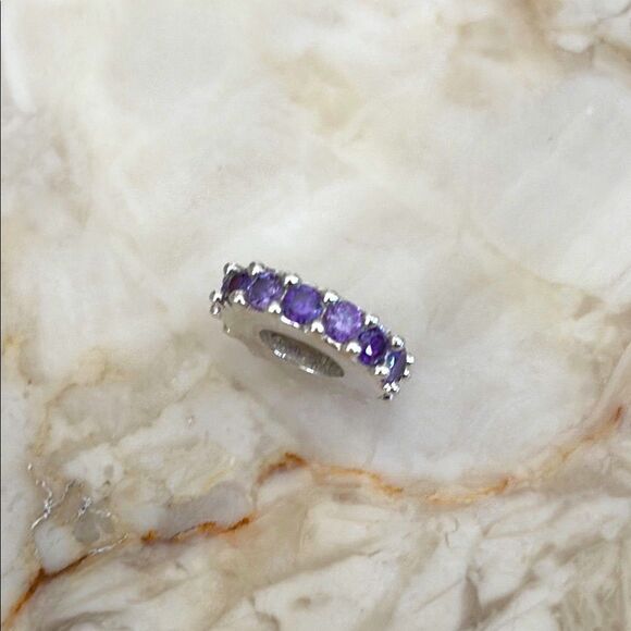 Michael Hill 925 Sterling Silver & Amethyst Charm Bead - Picture 2 of 6